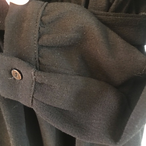 GUESS LS Black Wrap Dress - Picture 6 of 7